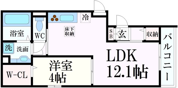 住吉駅 徒歩6分 2階の物件間取画像